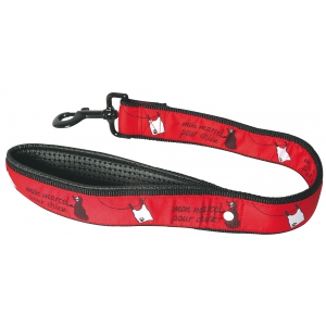 Double Dog Leash -Mon marcel pour chien - red
