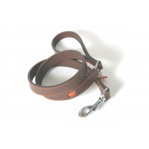 Dog leather lead - Happy dog