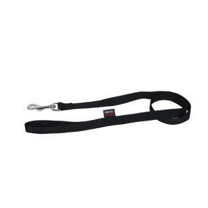 black nylon dog lead