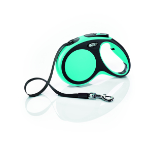 Laisse enrouleur pour chien - Flexi - Vario sangle bleu - Taille M - Longueur 5m - Pour chien jusqu'à 25kg