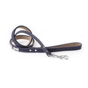 Laisse fantaisie os mauve - 2 x 100 cm