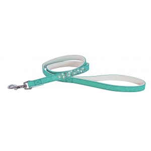 Laisse fantaisie vert avec strass - Lagoon - Vivog