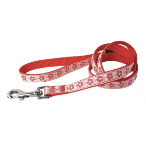 Laisse "Meadow" rouge