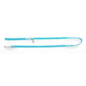 Dog nylon lead - Disco blue turquoise