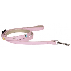 Laisse "Pink Lilly" ailes d'anges