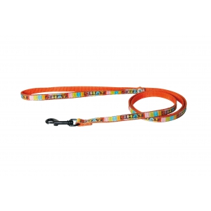 Adjustable lead cat - cat pattern - orange