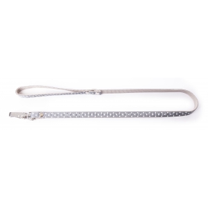 Dog nylon lead - dots range - grey