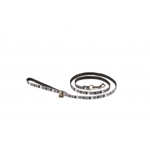Dog lead - Black & White rhinestone