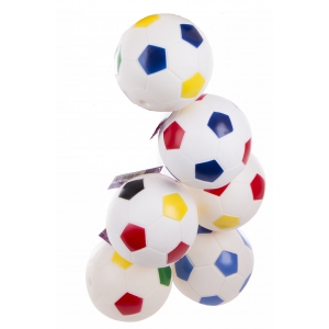 Lot de 6 balles de Football - 10 cm