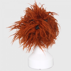 Fourrure marron pour entraînement au toilettage