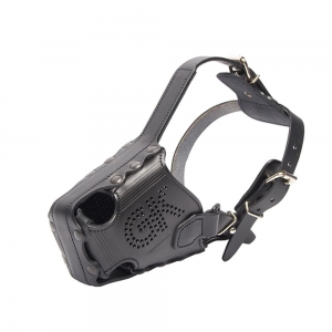 Muselière de frappe en cuir pour chien