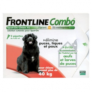 Pipette antiparasitaire - Frontline Combo chien - XL - 40 à 60 kg