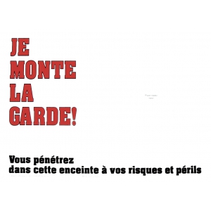 Plaque Grand modèle (sans autocollant)