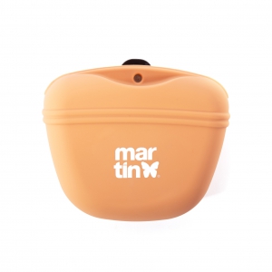 Pochette à friandises silicone pour chien - jaune