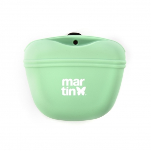 Pochette à friandises silicone pour chien - vert