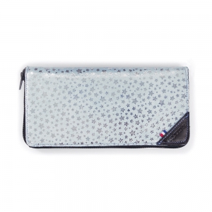 Pochette pour ciseaux et peignes - Cuir bleu