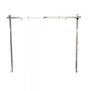 Potence double réglable - 110 x 146 cm - carré de 25mm pour table I-design