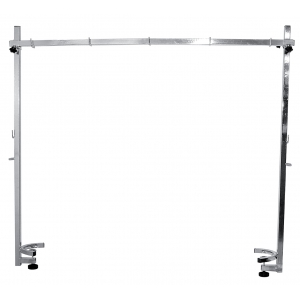 Potence double réglable - 110x126cm - carré de 25mm - épaisseur maxi 25mm