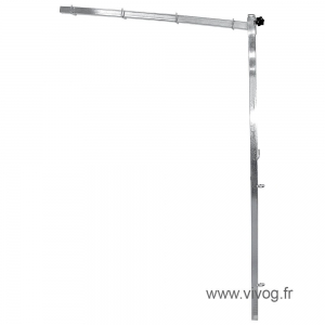 Potence simple de toilettage - 110x75cm - carré de 20mm