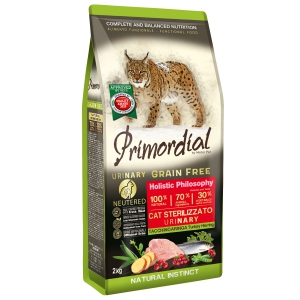 Primordial Dinde&Hareng pour chat Urinary