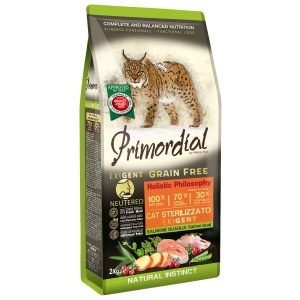 Primordial Saumon-Caille pour chat stérilisé Exigent