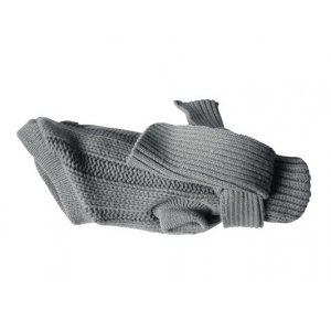 Pull pour chien - torsadé gris