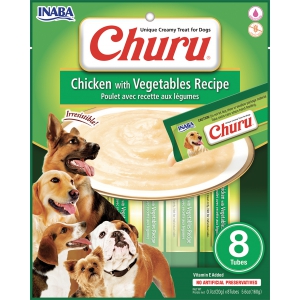Purée CHURU au Poulet pour Chien  - Saveur Poulet et Légumes x8