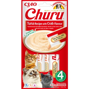 Purée CHURU au thon saveur crabe pour Chat x12