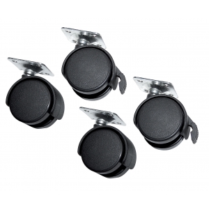 Roulettes (4) pour les cages de transport ED10025 à ED10030