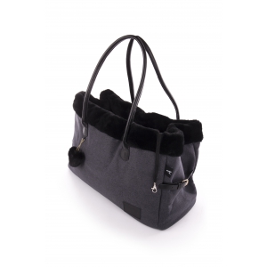 Soft bag for dogs - Image - Faubourg - Grey
