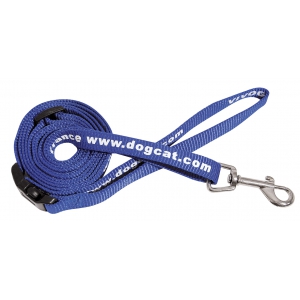 Sangle-Laisse nylon réglable - Bleu - 20-125 x 1.5cm