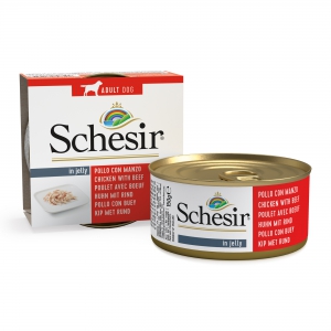 Schésir 10x150g Poulet boeuf  Chien en gelée