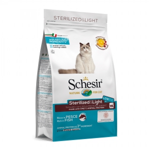 Schésir 1,5kg Poisson Chat Sterilisé light