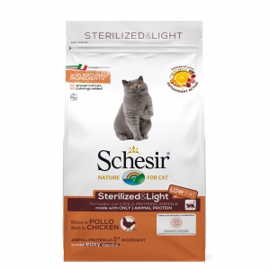 Schésir 400g Poulet Chat stérilisé light