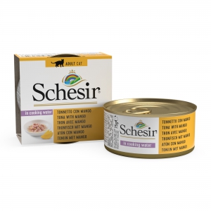 Schésir 14x75g Thon mangue Chat avec des morceaux de fruits