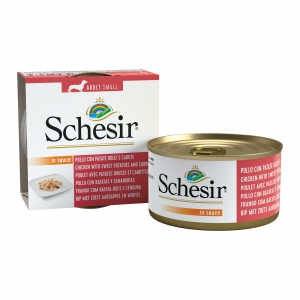 Schésir 14x85g Poulet patate douce et carottes  Chien Petit cuisine
