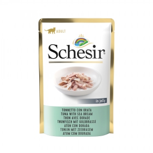 Schésir 20x85g Thon dorade SACHET Chat en gelée