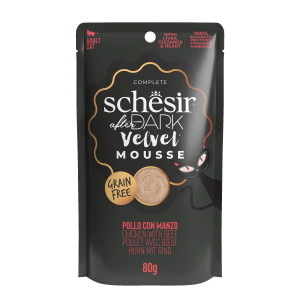Schesir After Dark - 80g - Mousse - Poulet Avec Bœuf x12
