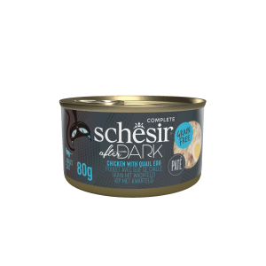 Schesir After Dark - 80g - Paté - Poulet Avec Œuf De Caille x12