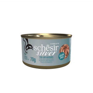 Schesir Silver - 70g - Filets En Bouillon - Filets De Thon Avec Maquereaux x12