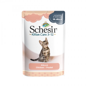Schésir 20x85g Poulet soins des chatons en gelée