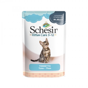 Schésir 20x85g Thon soins des chatons en gelée