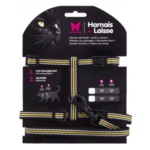 Set de Harnais et Laisse TRIO - Noir - 10-20/31