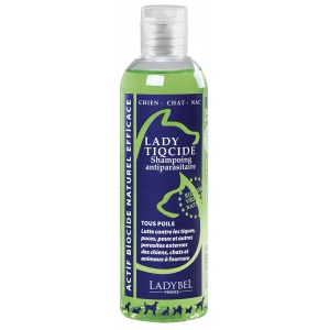Shampooing pour chien et chat - Lady Tiqcide - Ladybel