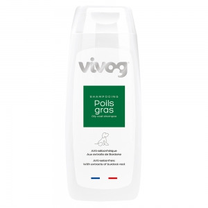 Shampooing professionnel pour chien - Poils gras - Anti odeurs - Vivog