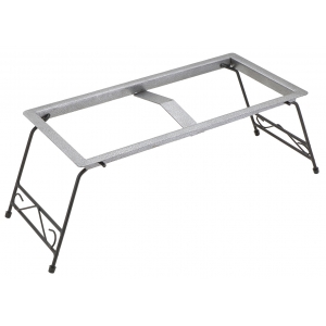 Support repliable DOUBLE - fer forgé - pour 2 gamelles