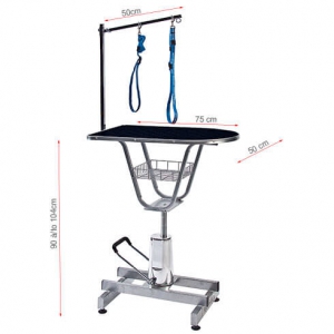 Table de toilettage hydraulique tournante Vivog - TA530B - Noire