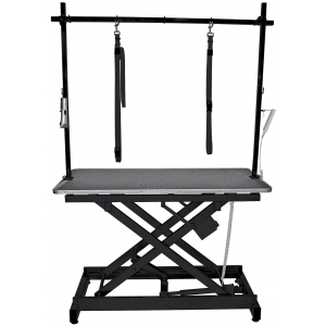 Table électrique Vivog - châssis hyper stable croisé - plateau bois - TA200B-N - noir