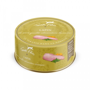 Terra Felis - Nourriture pour Chat - Lapin - 80g x12