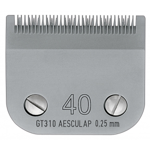 Tête de coupe tondeuse - système Clip - Aesculap Snap On GT310 - N° 40 - 0,25mm